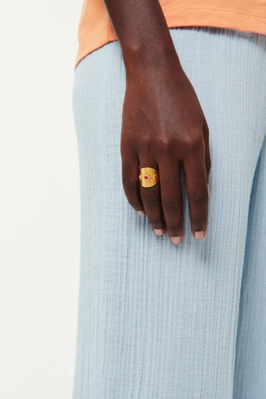 Des Petit Hauts Bague Pampy AGATHE FUSHIA