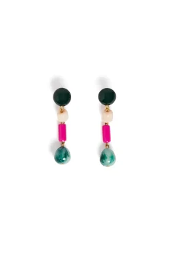 New Des Petit Hauts Boucles D'Oreilles Merope LUPIN/BEIGE ROSE/TOUNDRA