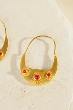 Online Des Petit Hauts Boucles D'Oreilles Pampa AGATHE FUSHIA