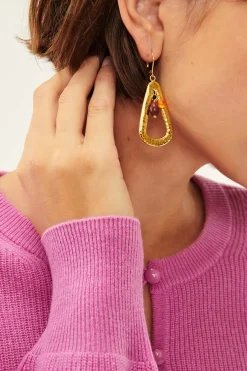 New Des Petit Hauts Boucles D'Oreilles Paulin OR/MULTICO
