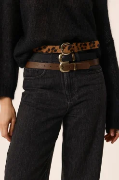 Clearance Des Petit Hauts Ceinture Leontin LEOPARD