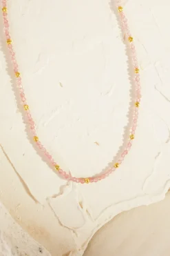 Outlet Des Petit Hauts Collier Padma TOURMALINE ROSE