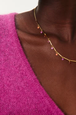 Sale Des Petit Hauts Collier Patsy OR/MULTICO