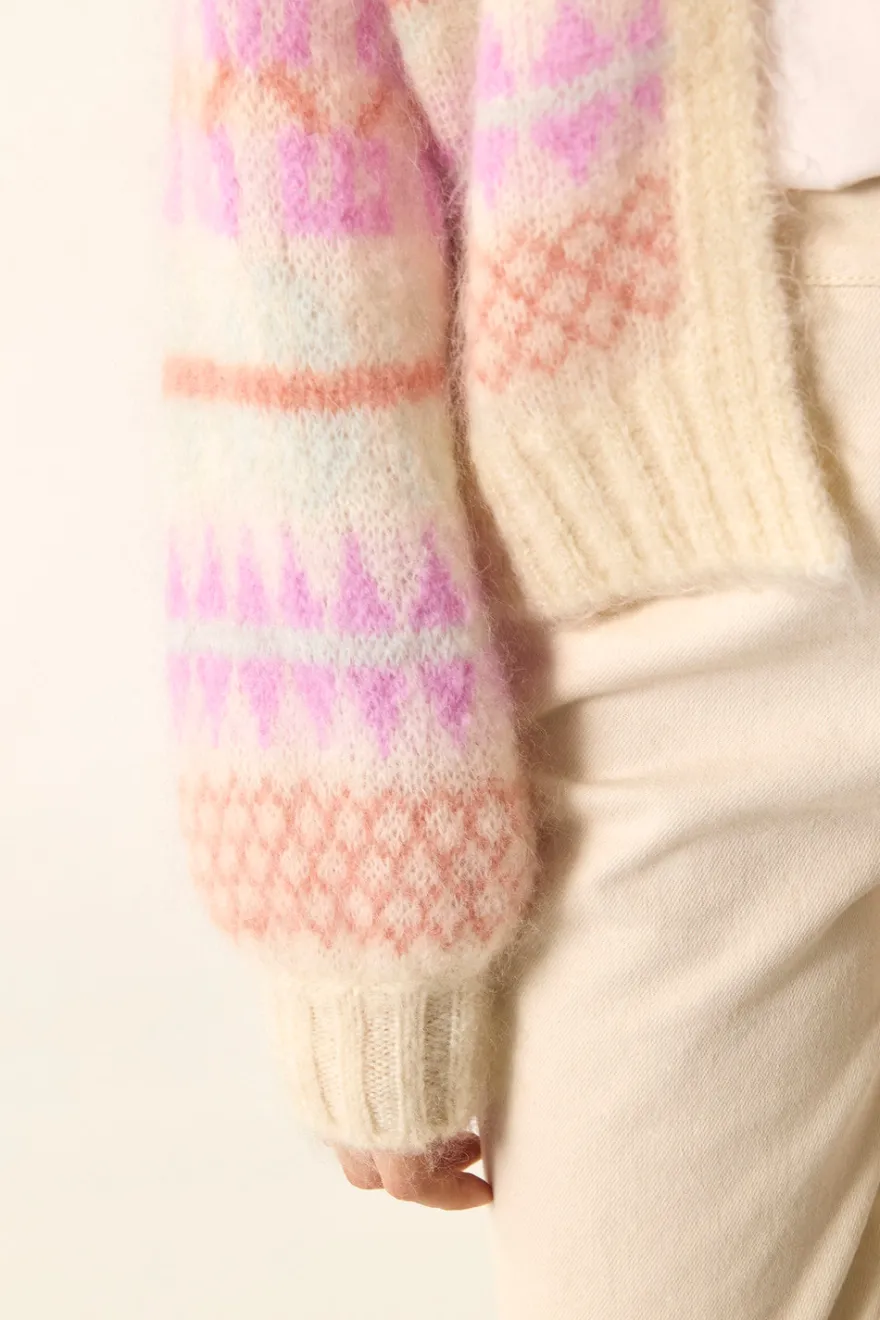 Outlet Des Petit Hauts Gilet Albus JACQUARD