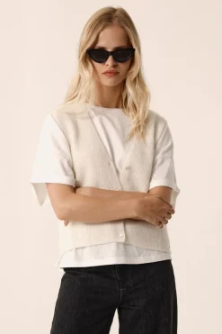 Online Des Petit Hauts Gilet Bernie CREME