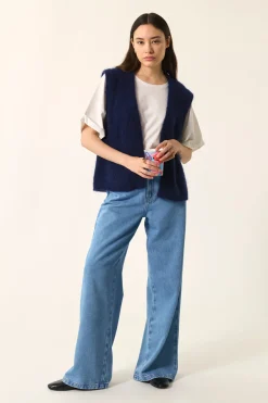 Outlet Des Petit Hauts Gilet Bunny MARINE