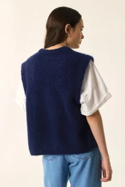 Outlet Des Petit Hauts Gilet Bunny MARINE
