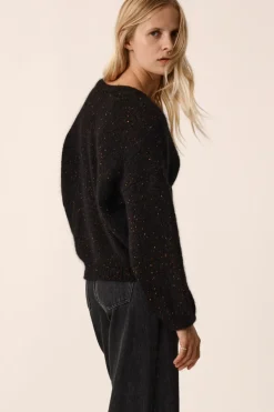 Online Des Petit Hauts Gilet Celestin BOUTONNE NOIR