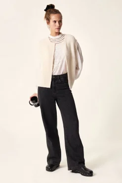 Outlet Des Petit Hauts Gilet sans manches Achille ECRU