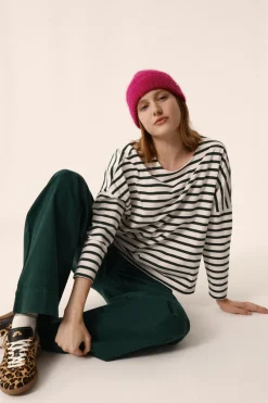Outlet Des Petit Hauts Marinière Filly ECRU/EPICEA