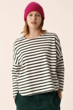 Outlet Des Petit Hauts Marinière Filly ECRU/EPICEA