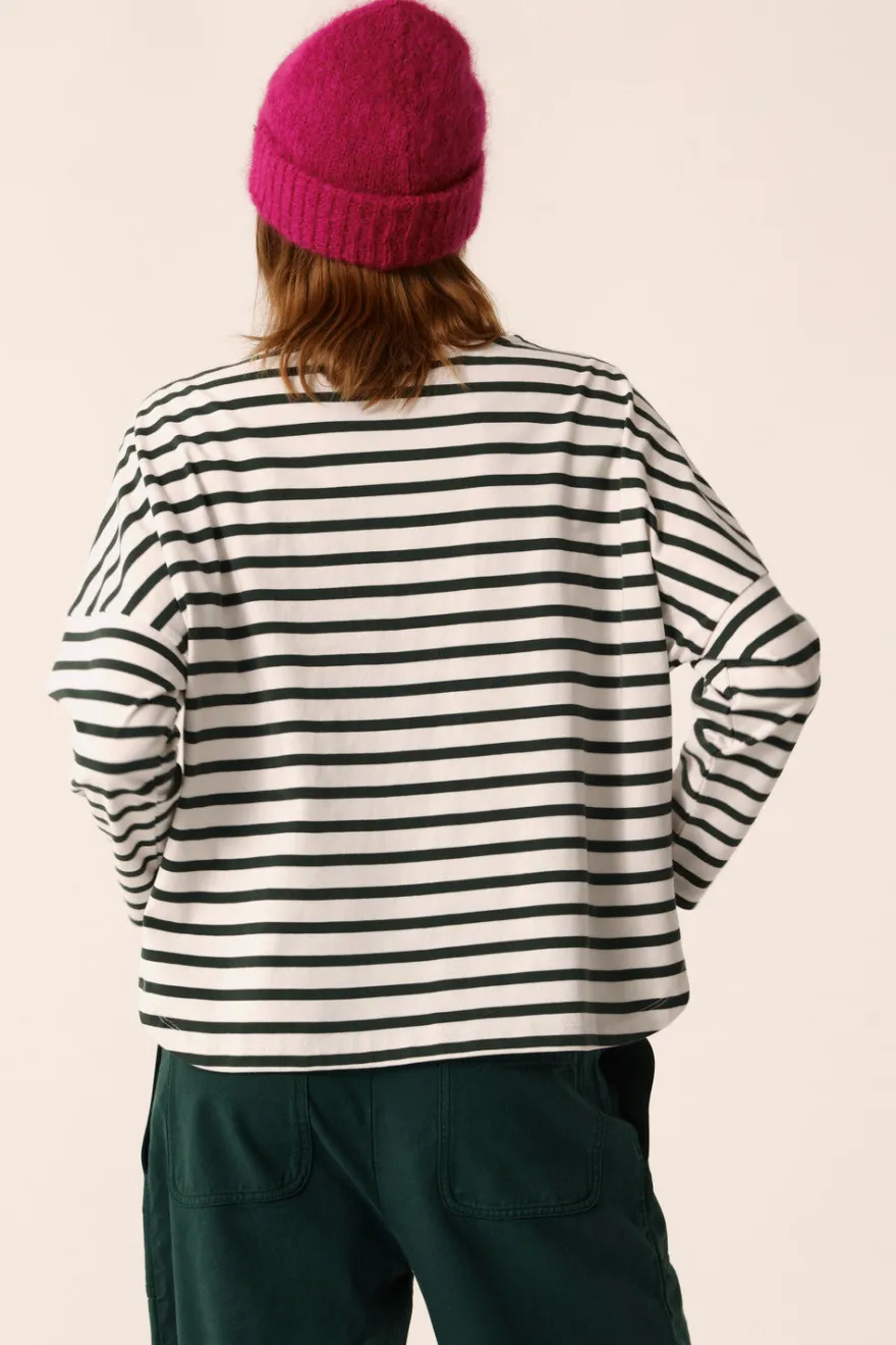 Outlet Des Petit Hauts Marinière Filly ECRU/EPICEA