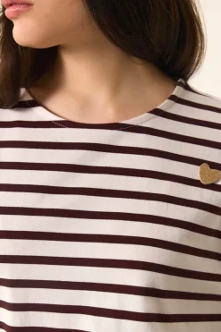 Discount Des Petit Hauts Marinière Filly ECRU/OURS