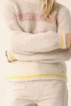 Best Des Petit Hauts Pull Alba ECRU/BRUME POUDRE