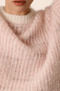 Outlet Des Petit Hauts Pull Albertine ECRU/BRUME POUDRE
