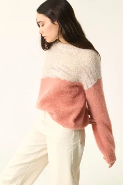 Discount Des Petit Hauts Pull Alison COING/BRUME ECRU