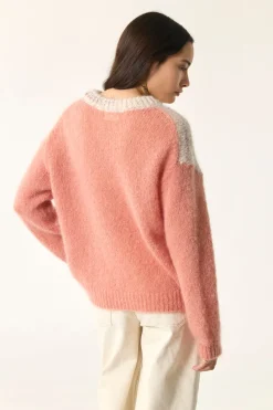 Discount Des Petit Hauts Pull Alison COING/BRUME ECRU