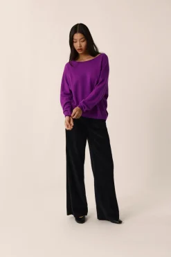 New Des Petit Hauts Pull Aragone VIOLETTE