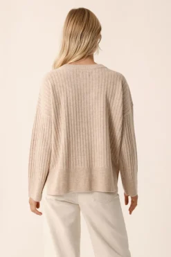 Sale Des Petit Hauts Pull Aristou LATTE