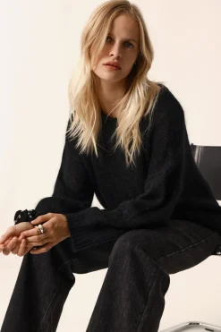 Clearance Des Petit Hauts Pull Bulon NOIR