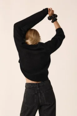 Clearance Des Petit Hauts Pull Bulon NOIR
