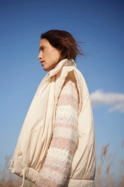 Clearance Des Petit Hauts Pull Delou CREME/POUDRE