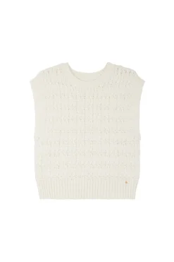 Outlet Des Petit Hauts Pull sans manches Astrid CREME