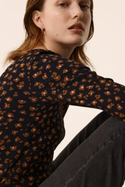 Discount Des Petit Hauts Tee-shirt Hailey LEO NOIR