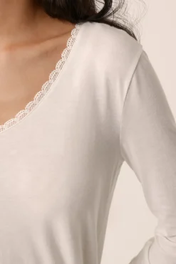 New Des Petit Hauts Tee-shirt Izolene ECRU
