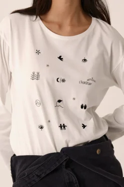Online Des Petit Hauts Tee-shirt Janana ECRU