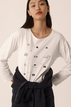 Online Des Petit Hauts Tee-shirt Janana ECRU