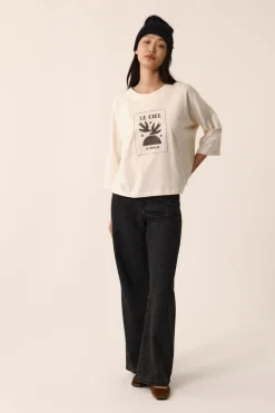 Sale Des Petit Hauts Tee-shirt Janou CREME