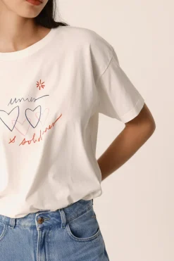 Hot Des Petit Hauts Tee-shirt Marina ECRU