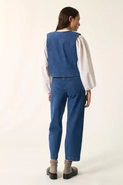 Outlet Des Petit Hauts Veste Loucy MIDDLE BLUE
