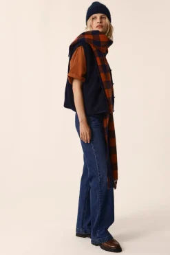 Discount Des Petit Hauts Veste maille sans manches Zlata MARINE