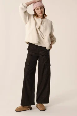 Des Petit Hauts Veste maille sans manches Zlata CREME