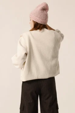 Des Petit Hauts Veste maille sans manches Zlata CREME