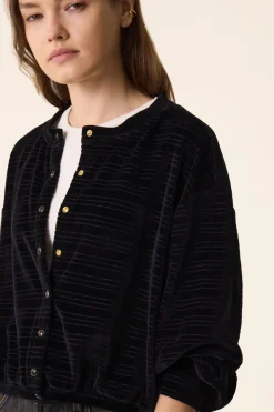 Des Petit Hauts Veste maille Zoraya NOIR