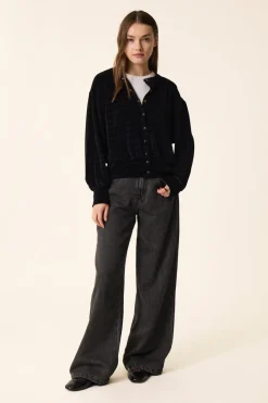 Des Petit Hauts Veste maille Zoraya NOIR